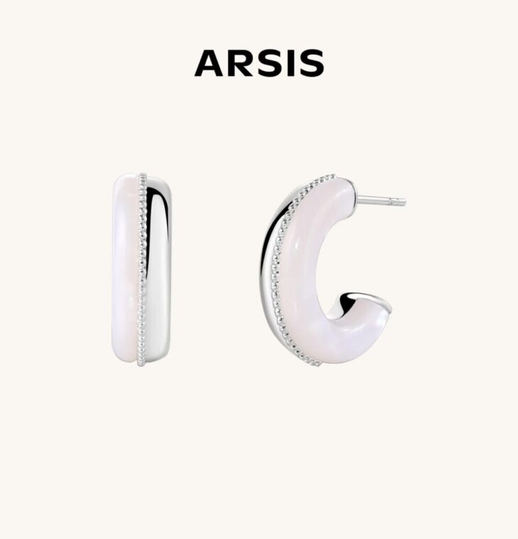 ARSIS- Margaret Puffed C-Hoop Earrings
