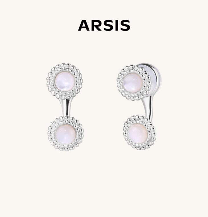 ARSIS- Crafted Flora Two-Way Stud Earrings