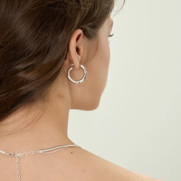 ARSIS- Mix & Match Textured Huggie Earrings-Small