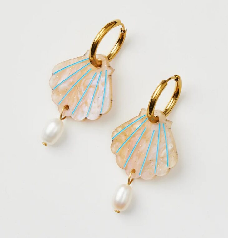 Martha Jean- SHELL + PEARL - GOLD