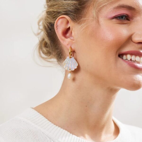 Martha Jean- SHELL + PEARL - GOLD