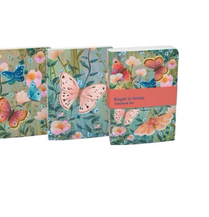Roger La Borde - Butterfliess Set of 3 - A6 NoteBooks