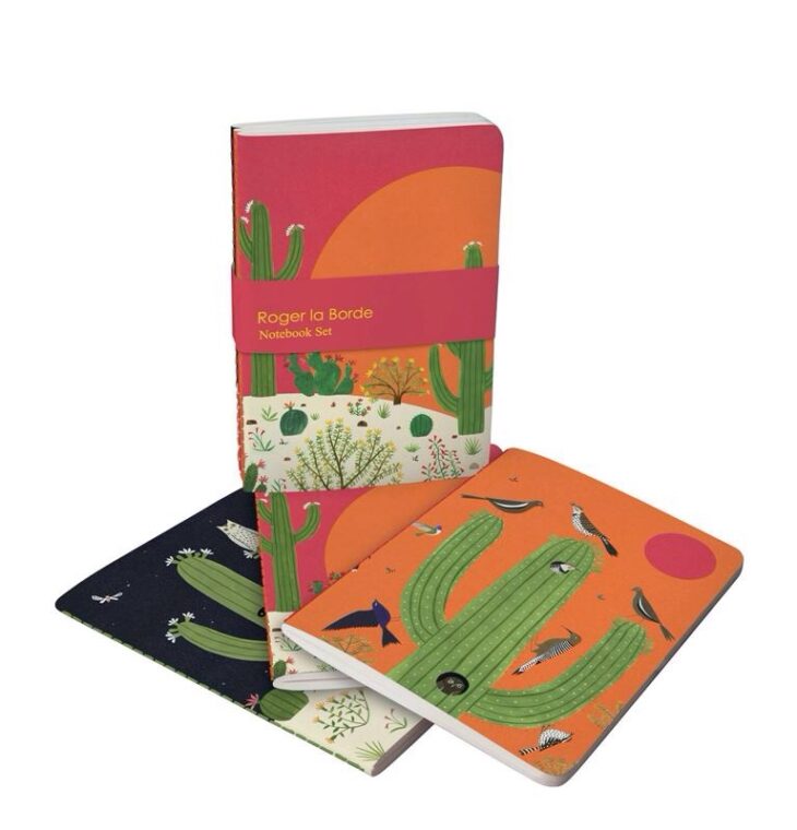 Roger La Borde - Cactus Grove Set Of 3 - A6 Notebooks