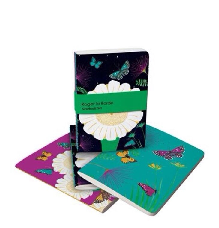 Roger La Borde - Night Flower Set of 3 - A6 Notebooks