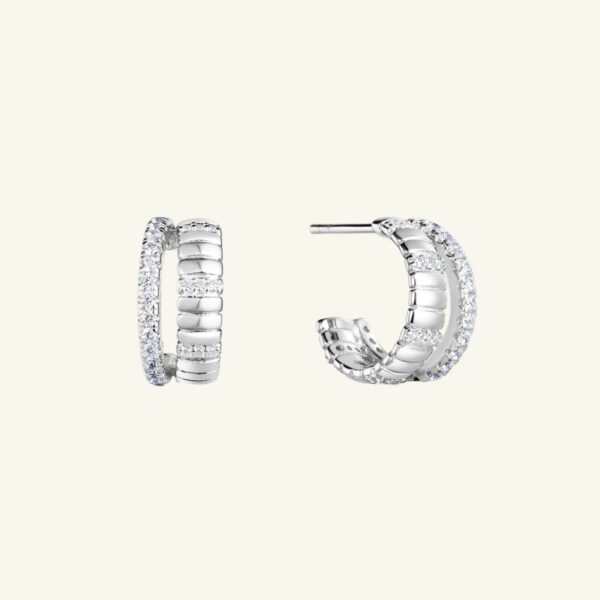 Arsis- Mix & Match Pavé Split-Hoop Earrings