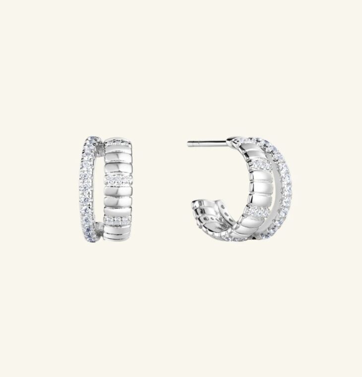 Arsis- Mix & Match Pavé Split-Hoop Earrings