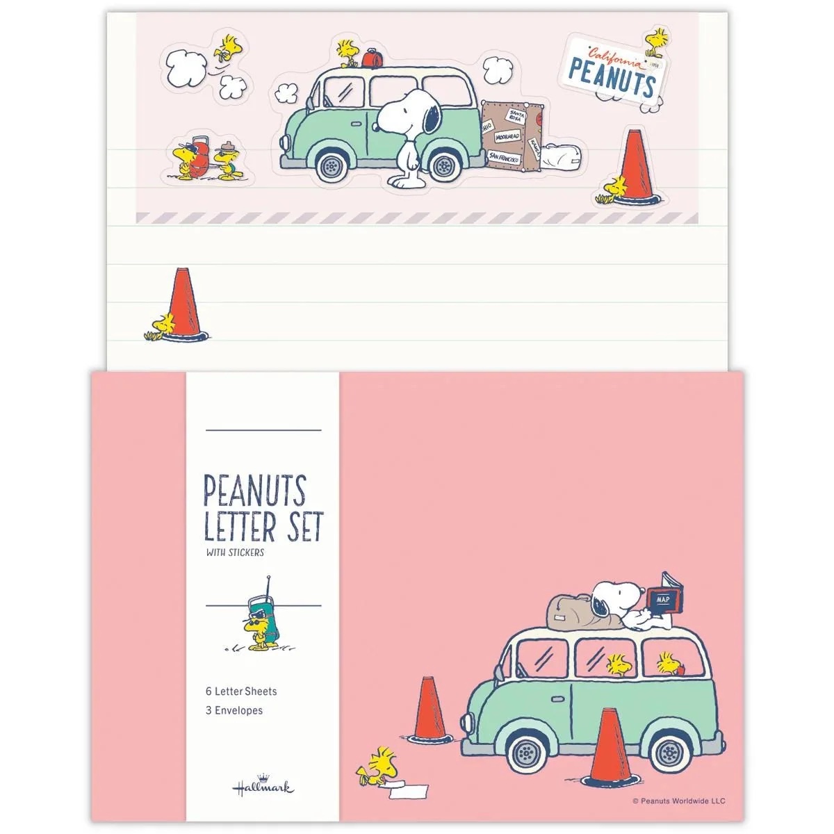 Hallmark Snoopy Peanuts Letter Set - let’s happy journey